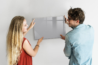 Magnetic board for drawing Light gray color