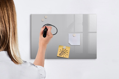 Magnetic board for drawing Light gray color