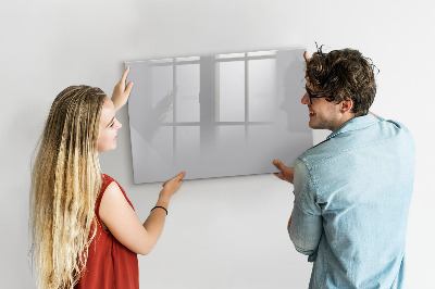 Magnetic board for drawing Light gray color