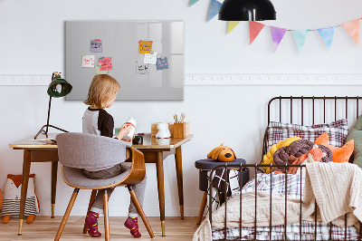 Magnetic board for drawing Light gray color