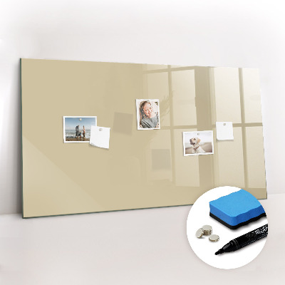 Magnetic board for drawing Beige color