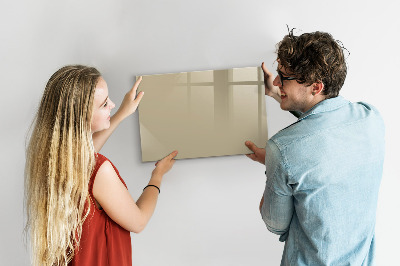 Magnetic board for drawing Beige color