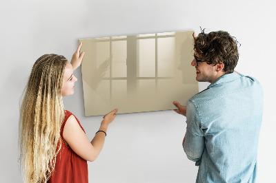 Magnetic board for drawing Beige color