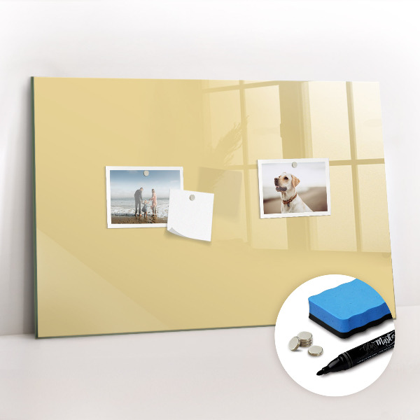 Magnetic erase board Cream color