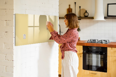 Magnetic erase board Cream color