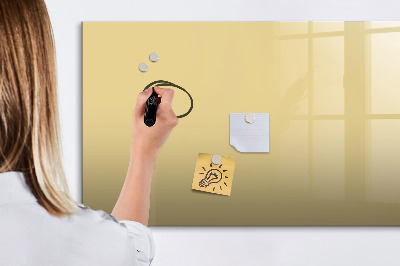 Magnetic board with marker Cream color