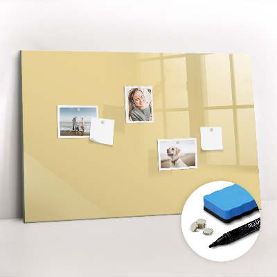 Magnetic erase board Cream color
