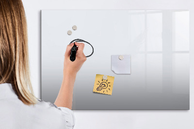 Magnetic board for writing Color dark white