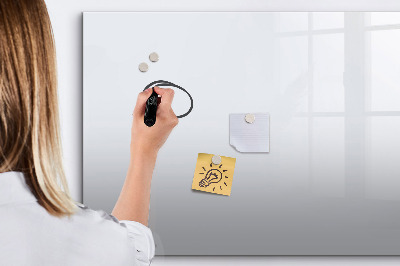 Magnetic board for writing Color dark white