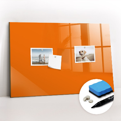 Magnetic board for drawing Orange color