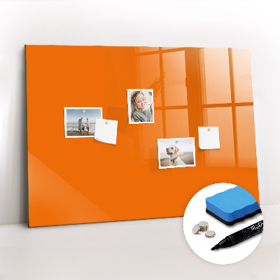 Magnetic board for drawing Orange color