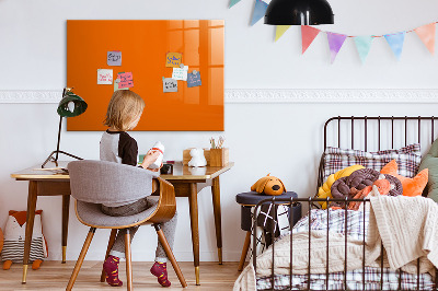 Magnetic board for drawing Orange color