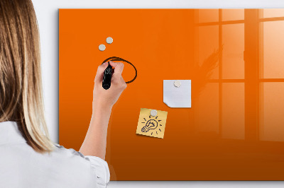 Magnetic board for drawing Orange color