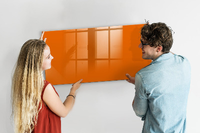 Magnetic board for drawing Orange color