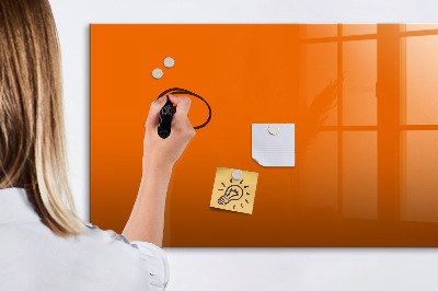 Magnetic board for drawing Orange color