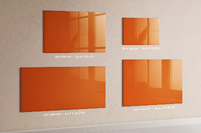 Magnetic board for drawing Orange color