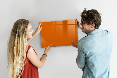 Magnetic board for drawing Orange color