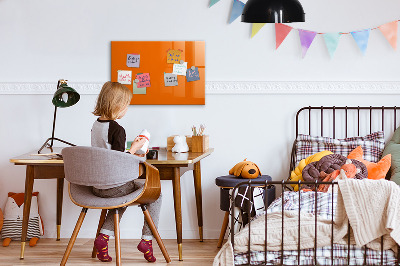 Magnetic board for drawing Orange color