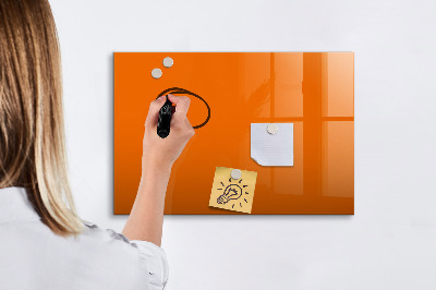 Magnetic board for drawing Orange color