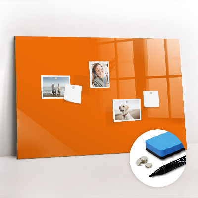 Magnetic board for drawing Orange color