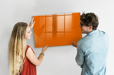 Magnetic board for drawing Orange color