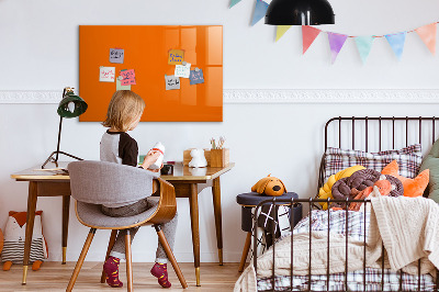 Magnetic board for drawing Orange color