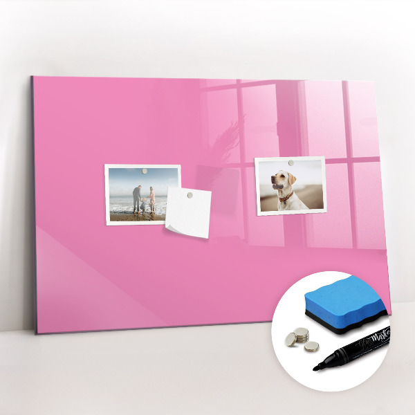 Magnetic board for drawing Pink color