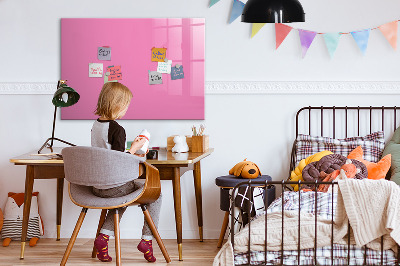 Magnetic board for drawing Pink color