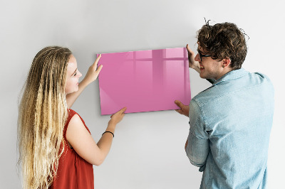 Magnetic board for drawing Pink color