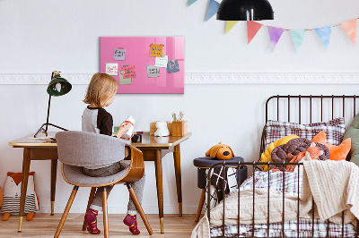 Magnetic board for drawing Pink color