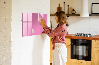 Magnetic board for drawing Pink color