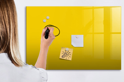 Magnetic board with marker Light yellow color