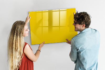 Magnetic board with marker Light yellow color