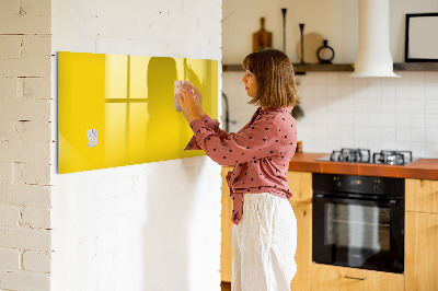 Magnetic board with marker Light yellow color