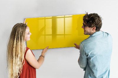 Magnetic board with marker Light yellow color