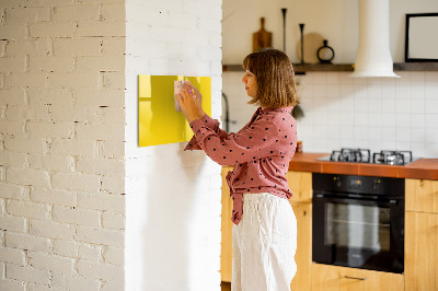 Magnetic board with marker Light yellow color