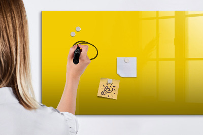 Magnetic board with marker Light yellow color