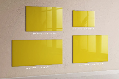 Magnetic board with marker Light yellow color