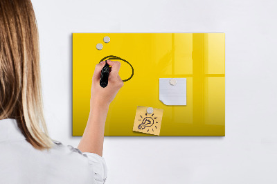 Magnetic board with marker Light yellow color