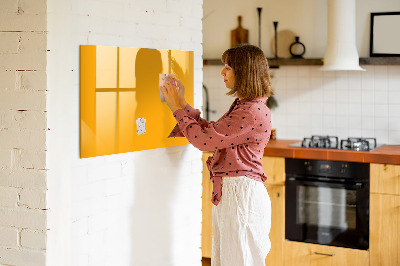 Magnetic board for writing Golden yellow color