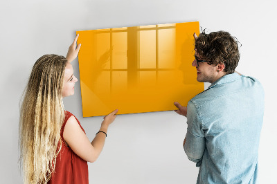 Magnetic board for writing Golden yellow color