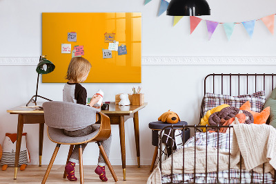 Magnetic board for writing Golden yellow color