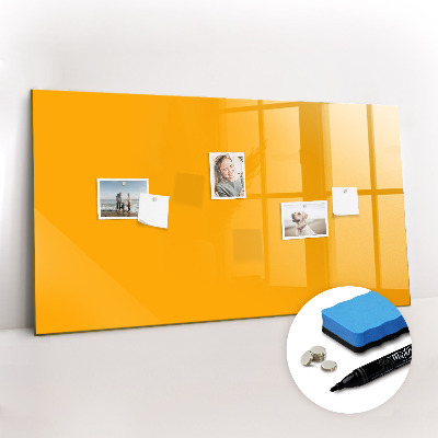 Magnetic board for writing Golden yellow color