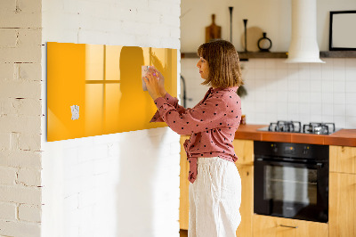 Magnetic board for writing Golden yellow color