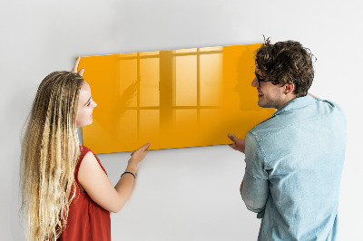 Magnetic board for writing Golden yellow color