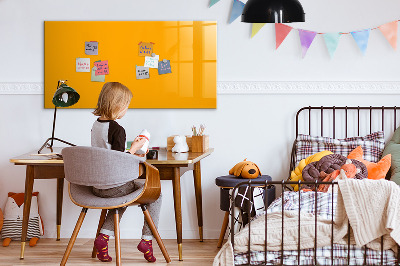 Magnetic board for writing Golden yellow color