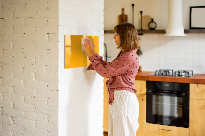 Magnetic board for writing Golden yellow color