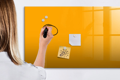 Magnetic board for writing Golden yellow color