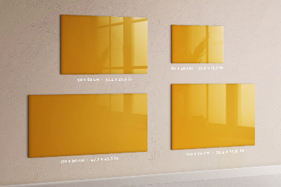 Magnetic board for writing Golden yellow color