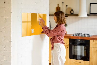 Magnetic board for writing Golden yellow color